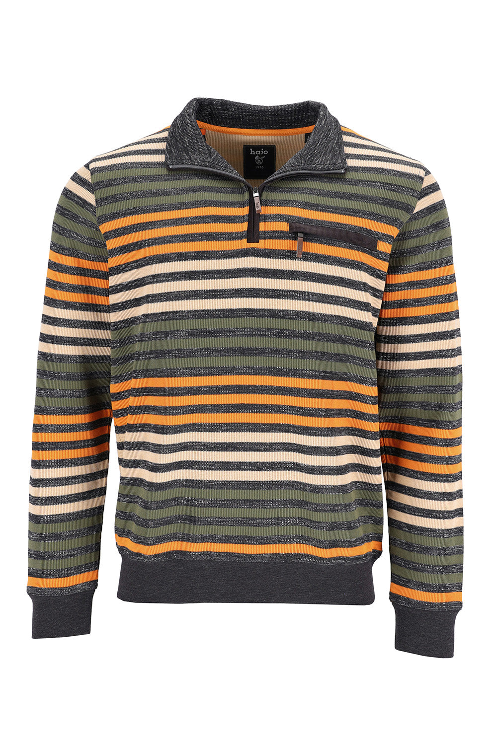 Geringeltes Sweatshirt in Effektgarn - 27449-102-48 - Hajo Mode