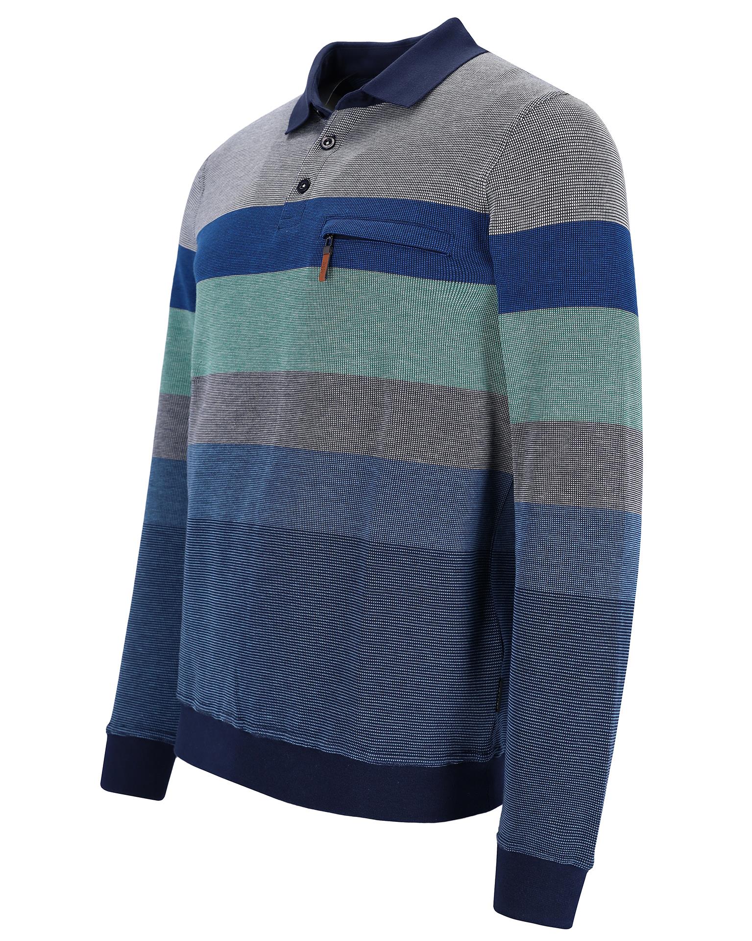 Polo-Sweatshirt mit Knopfleiste