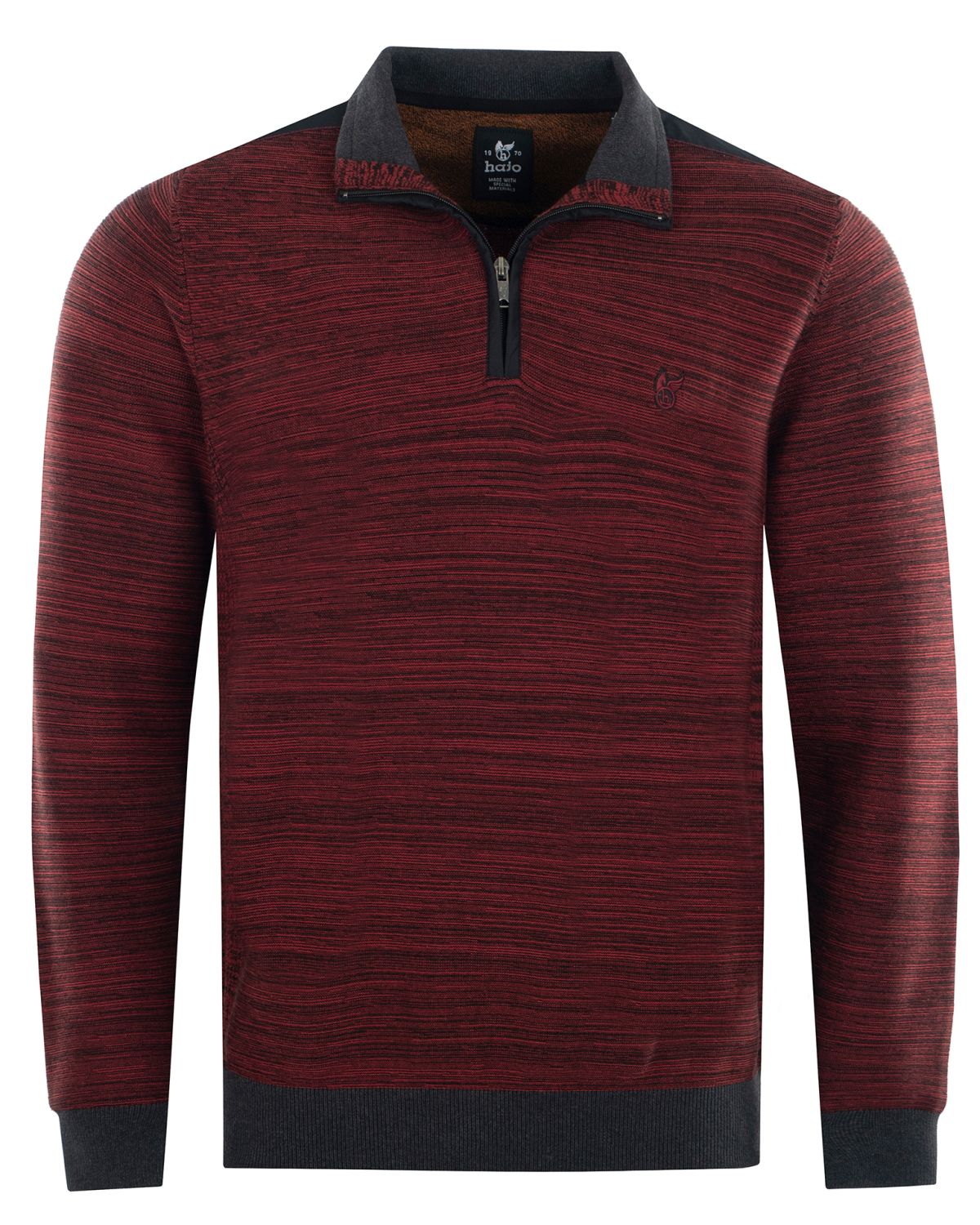 Gestreifter Troyer-Pullover in Effektgarn - 27481-331-48 - Hajo Mode