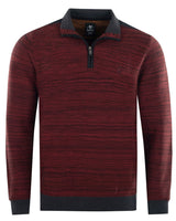 Gestreifter Troyer-Pullover in Effektgarn - 27481-331-48 - Hajo Mode