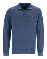 Strukturiertes Washer-Sweatshirt in reiner Baumwolle - 27495-638-50 - Hajo Mode