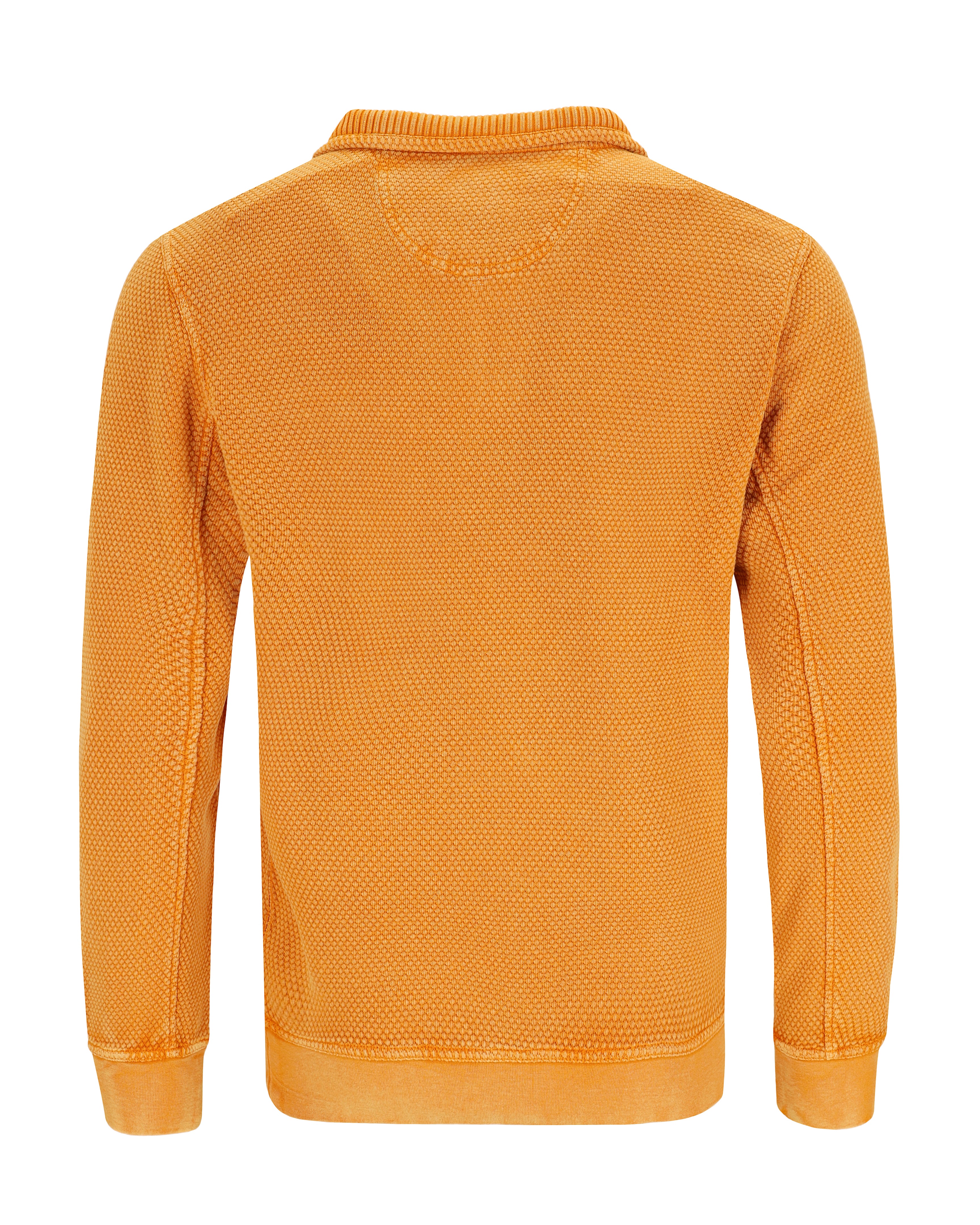 Strukturiertes Washer-Sweatshirt in reiner Baumwolle