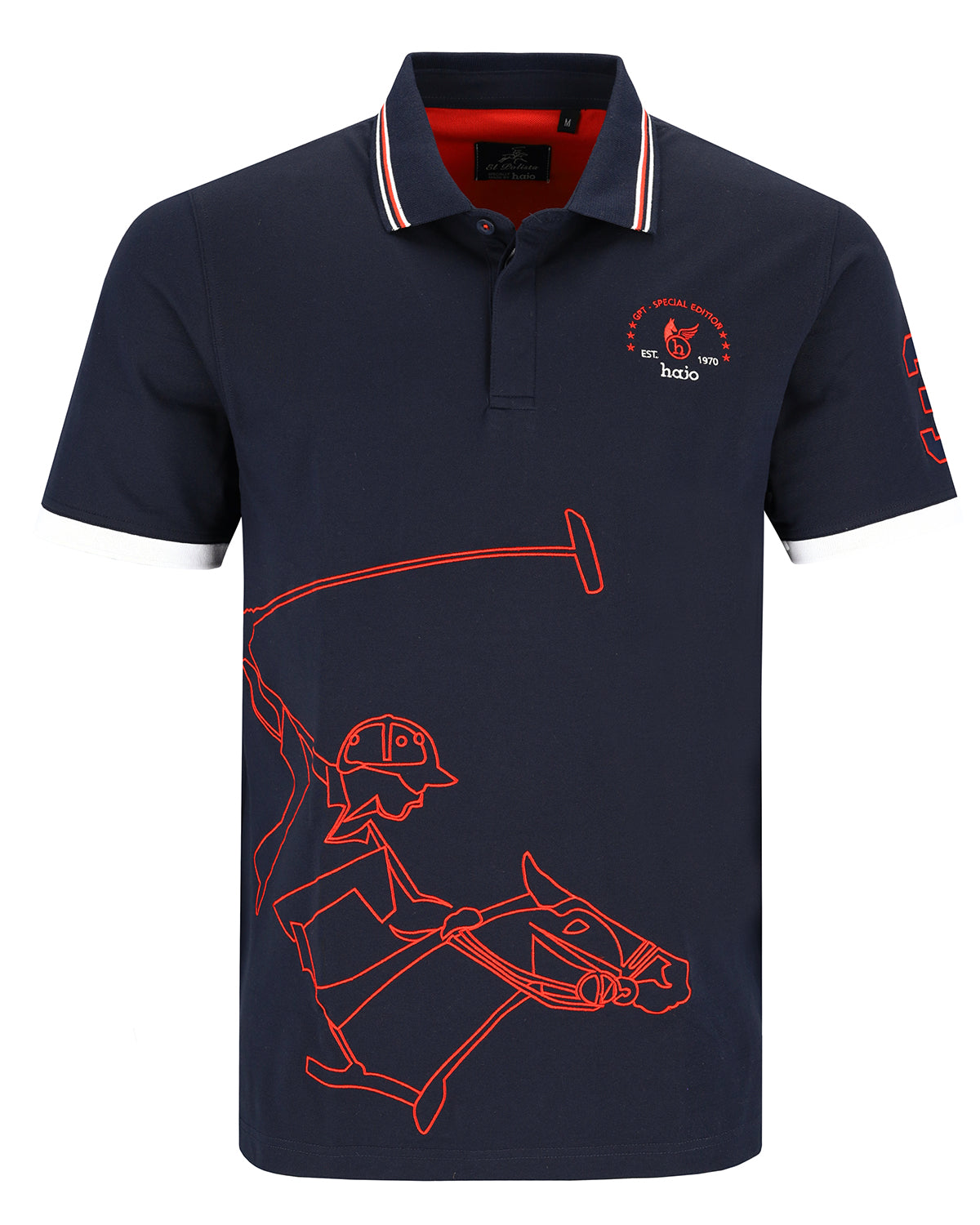 Herren Polopique ’EL POLISTA’ Stay Fresh - 27514ELP-609-S - Hajo Mode