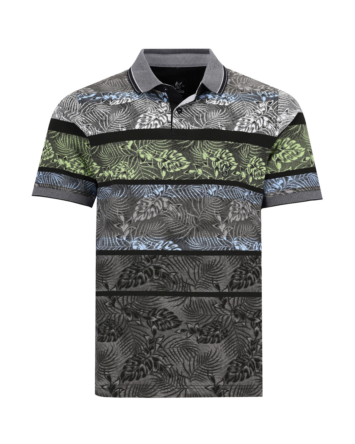 Piqué-Poloshirt allover bedruckt - 27532-100-48 - Hajo Mode