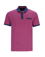 Piqué-Polo mit ’Escher’-Print allover - 27533-312-48 - Hajo Mode