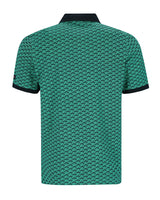 Piqué-Polo mit "Escher"-Print allover