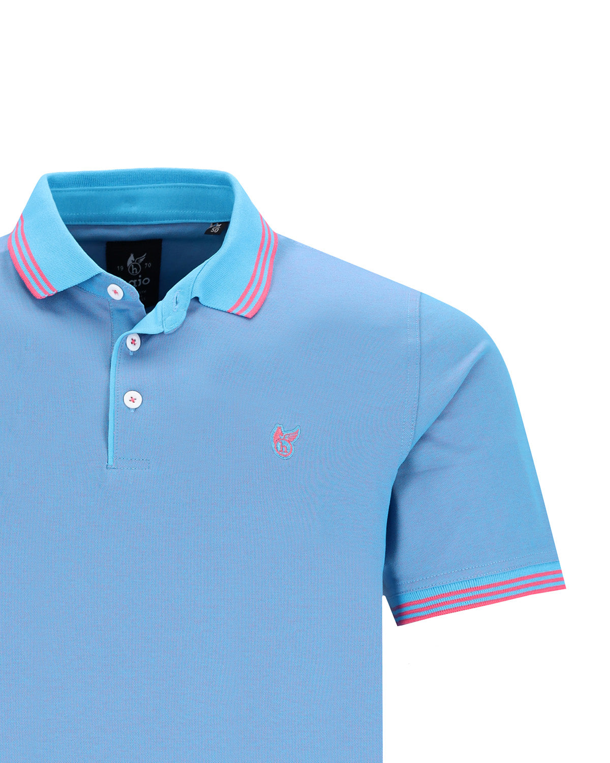 Piqué-Poloshirt in Farbeffekt allover - 27535-680-48 - Hajo Mode