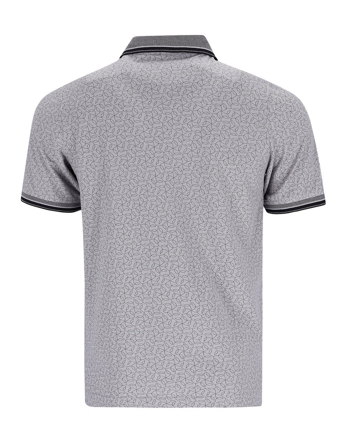 Piqué-Poloshirt mit Alloverdruck - 27540-122-48 - Hajo Mode