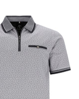 Piqué-Poloshirt mit Alloverdruck - 27540-122-52 - Hajo Mode