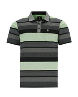 Poloshirt in Streifen-Jacquard-Mix - 27542-100-48 - Hajo Mode