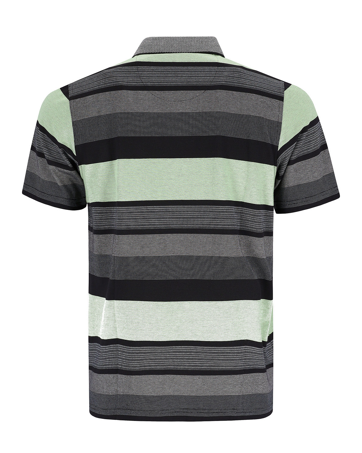 Poloshirt in Streifen-Jacquard-Mix - 27542-100-48 - Hajo Mode