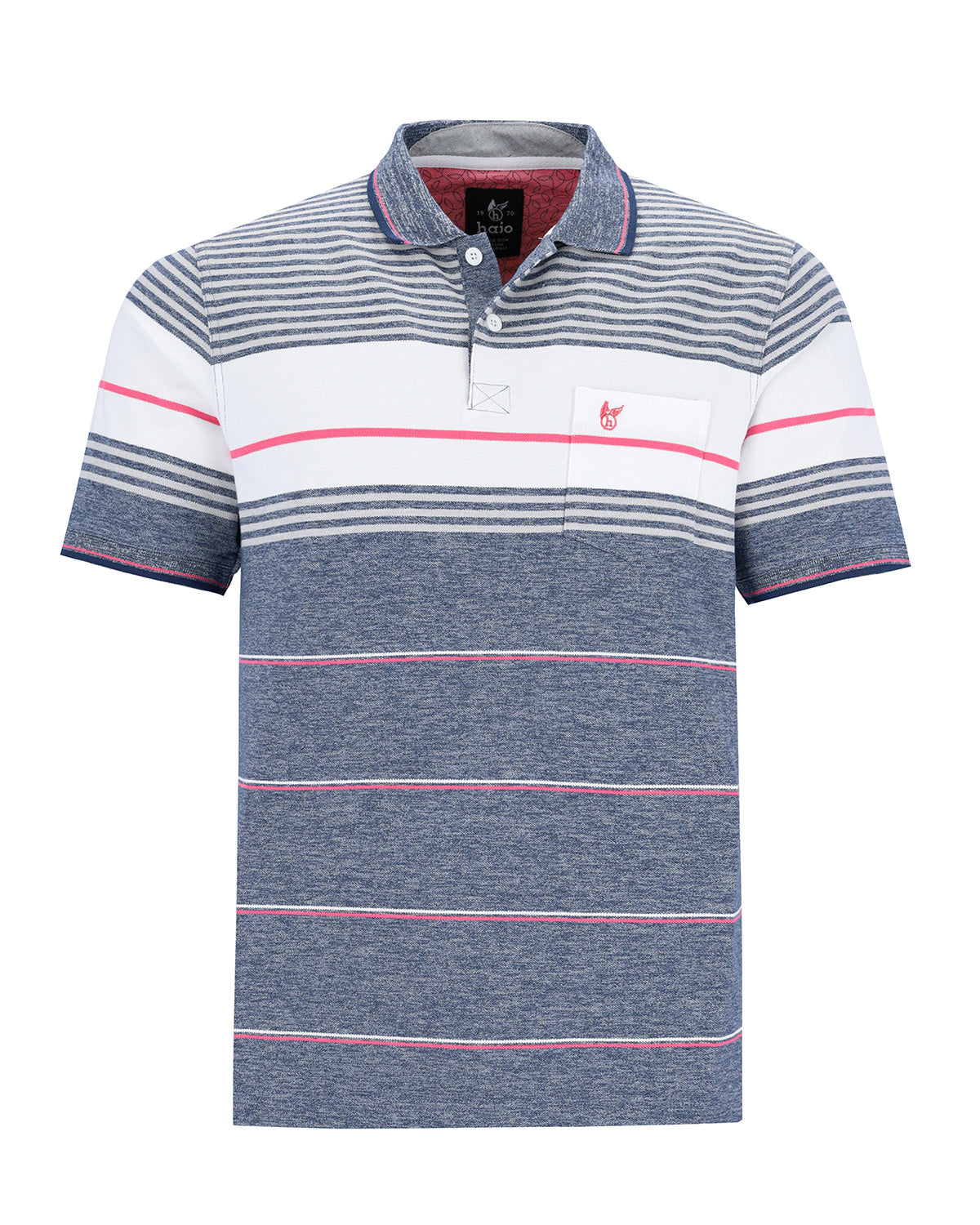 elastisches Poloshirt in Streifenmix - 27548-283-48 - Hajo Mode