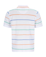 gestreiftes Poloshirt in Strukturmix - 27554-200-48 - Hajo Mode