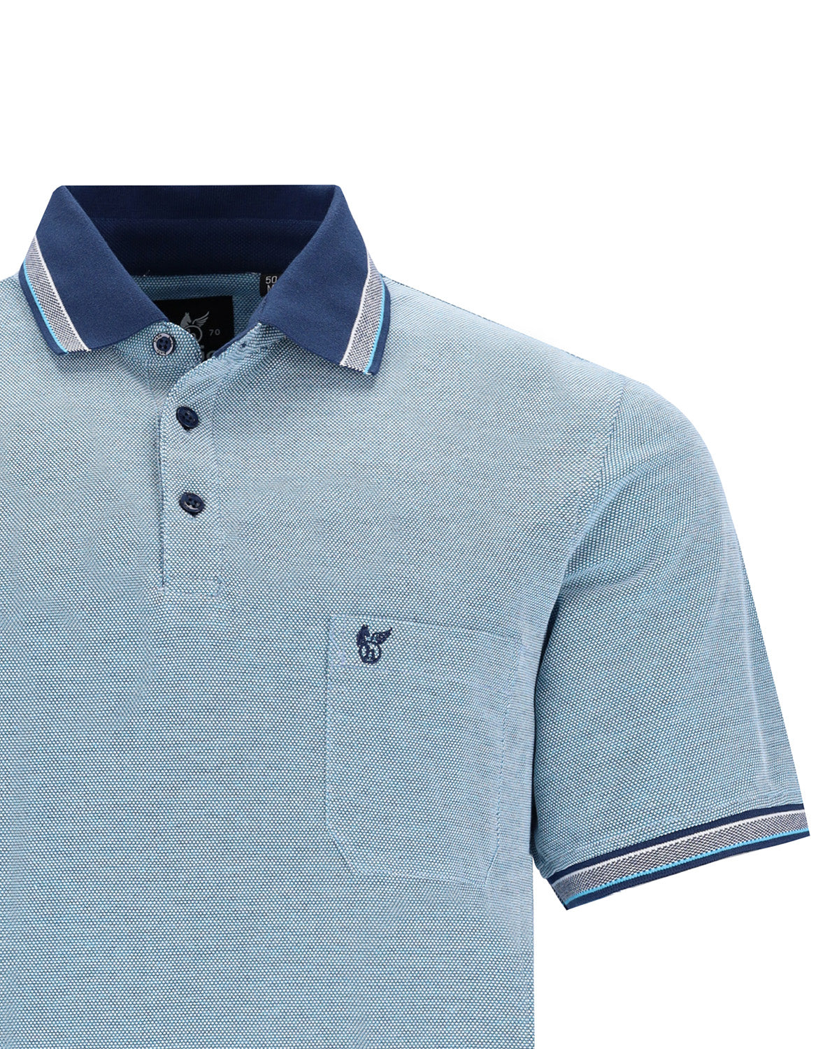 Poloshirt in Dreitonoptik - 27563-680-48 - Hajo Mode