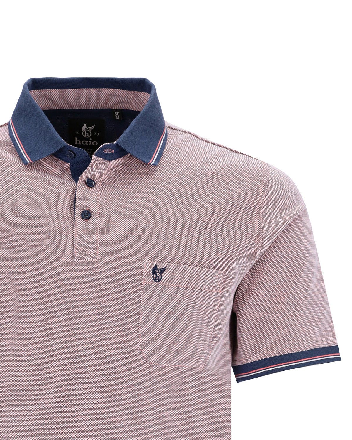 Poloshirt in Dreitonoptik