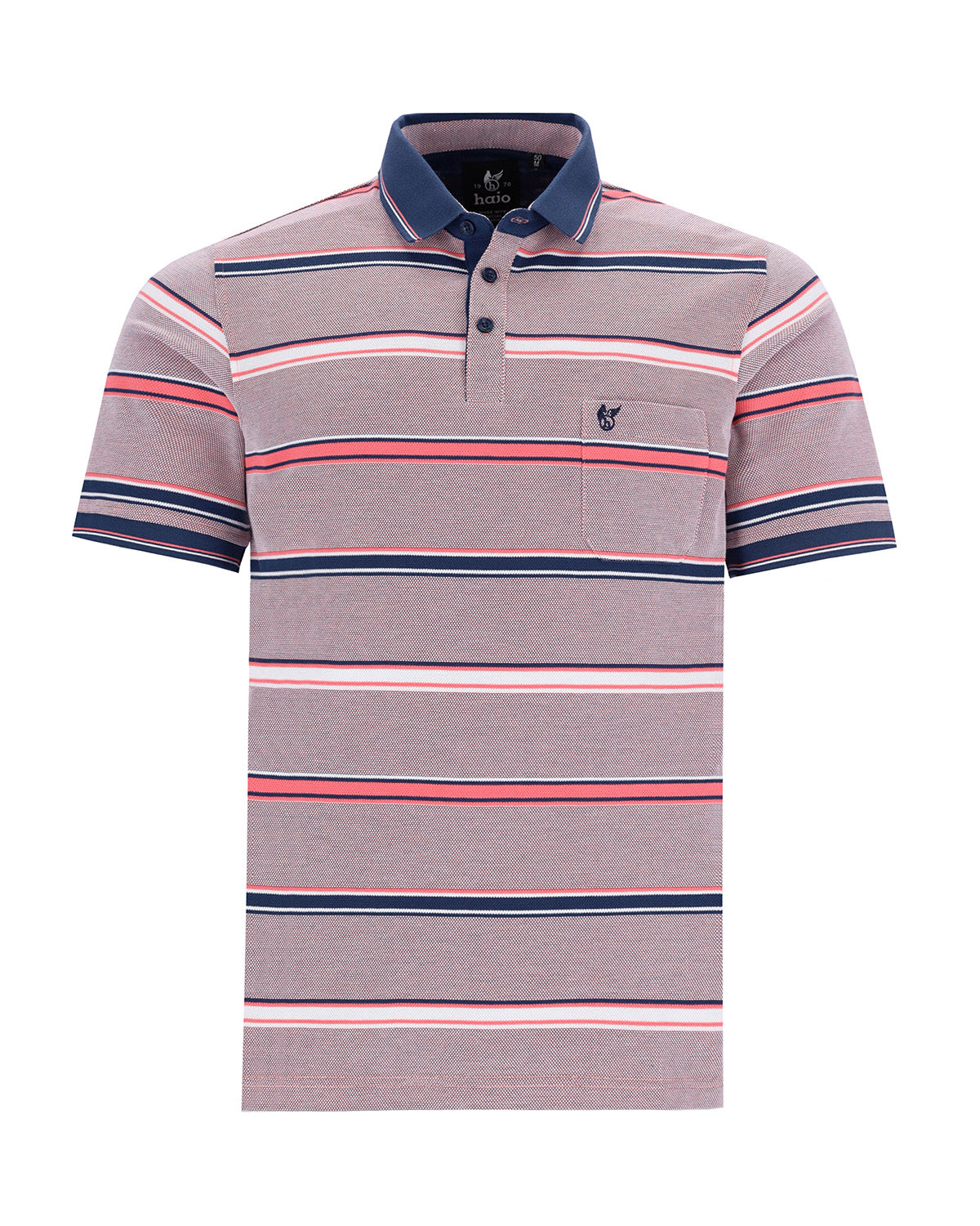 Poloshirt in Dreitonoptik - 27564-312-48 - Hajo Mode