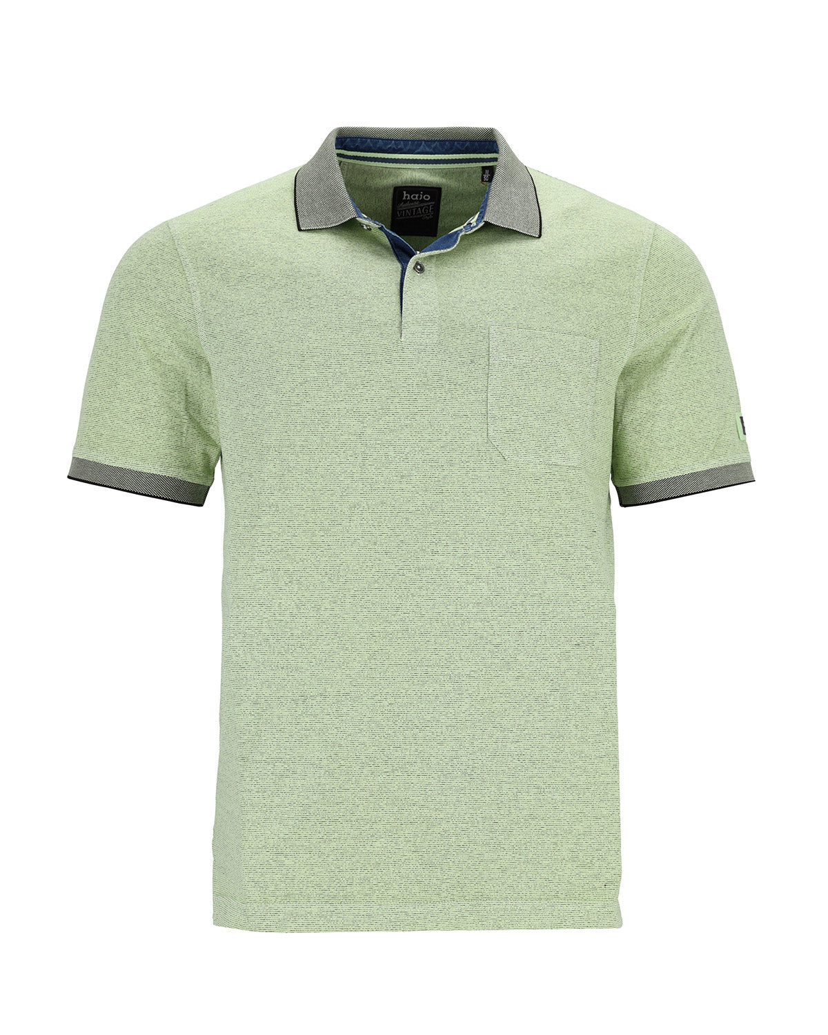 Jacquard-Poloshirt in Jaspe-Garn - 27581-592-48 - Hajo Mode