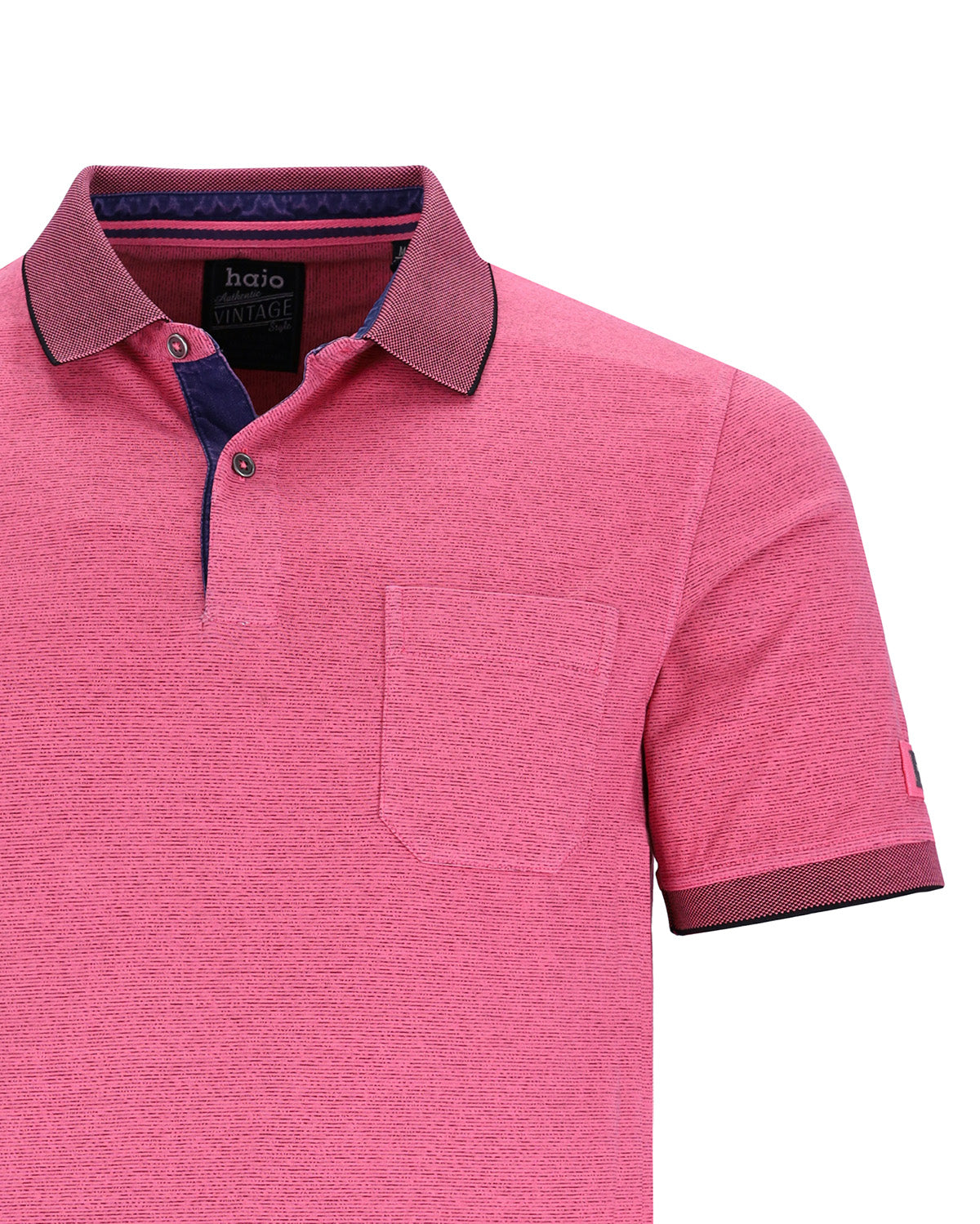 Jacquard-Poloshirt in Jaspe-Garn