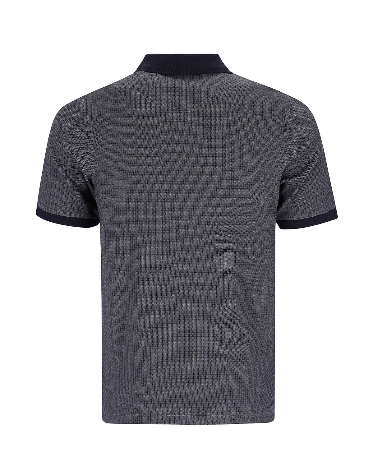 Softknit-Poloshirt in Minimaljacquard - 27582-100-54 - Hajo Mode