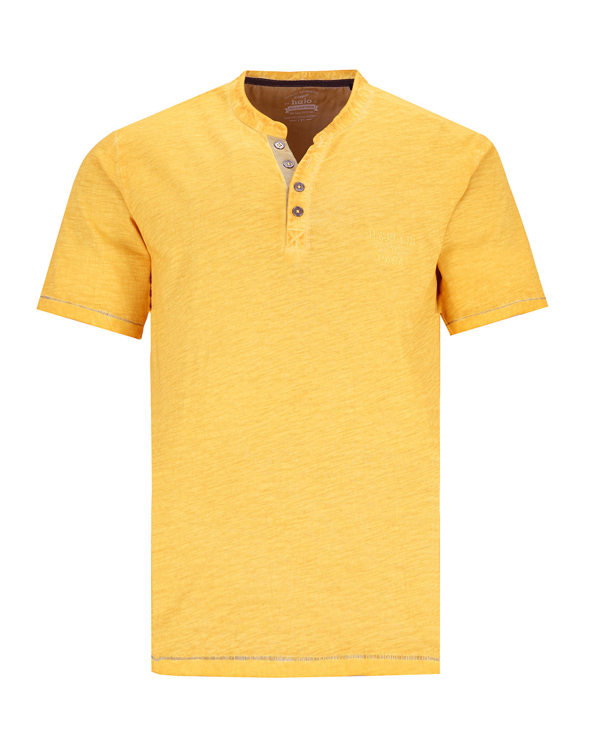 Henley-Shirt in Slub Garn - 27593-416-S - Hajo Mode