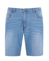 Jeansshort mit bedruckter Innenseite - 27605-990-48 - Hajo Mode