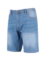 Jeansshort mit bedruckter Innenseite - 27605-990-48 - Hajo Mode