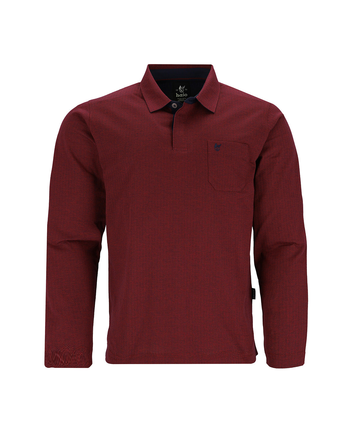 Jacquard-Polo mit verdeckter Knopfleiste - 27633-302-48 - Hajo Mode