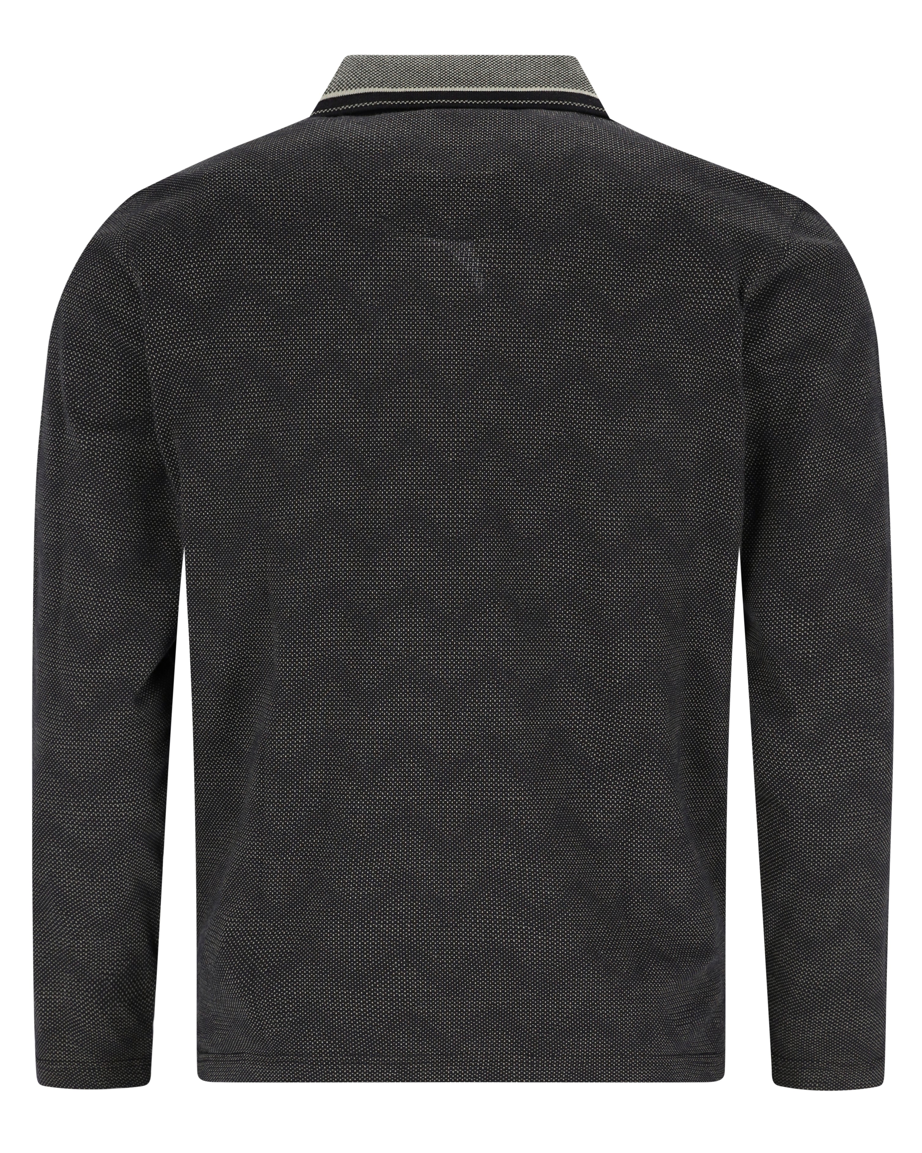 Poloshirt in Zick-Zack-Jacquard