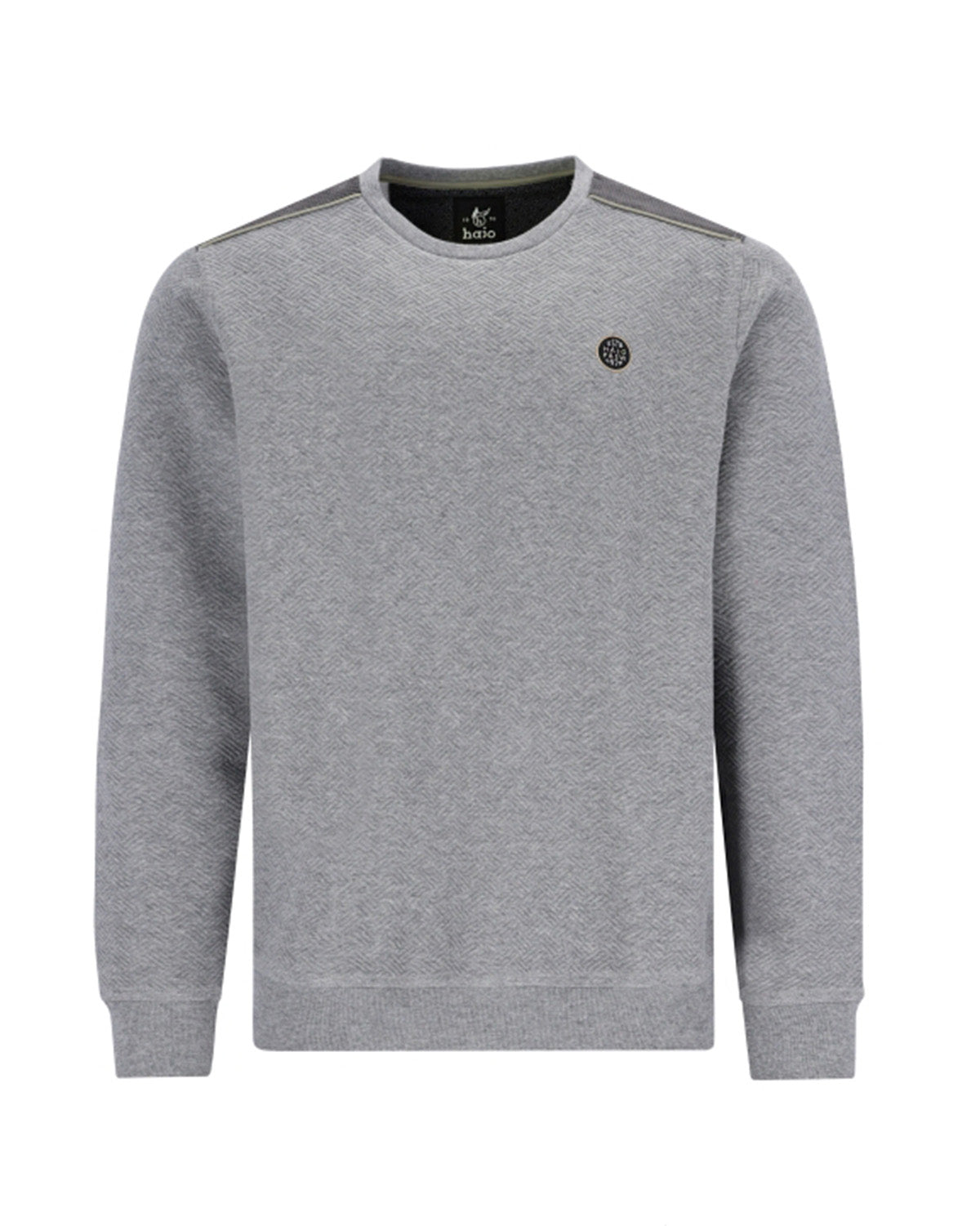 Rundhals-Sweatshirt in Alloverstruktur - 27642-104-48 - Hajo Mode