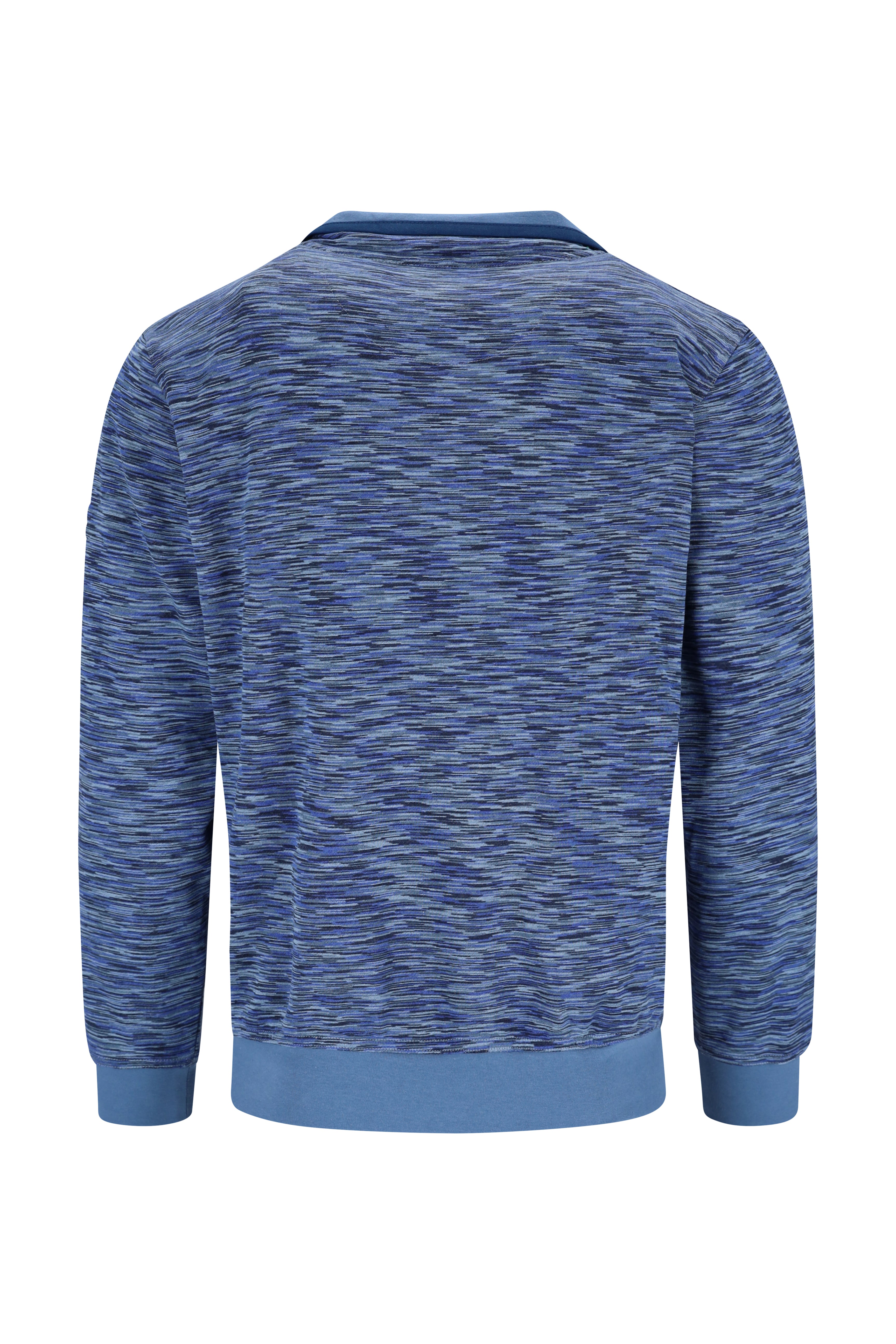 Stehkragen-Sweatshirt "space dyed"