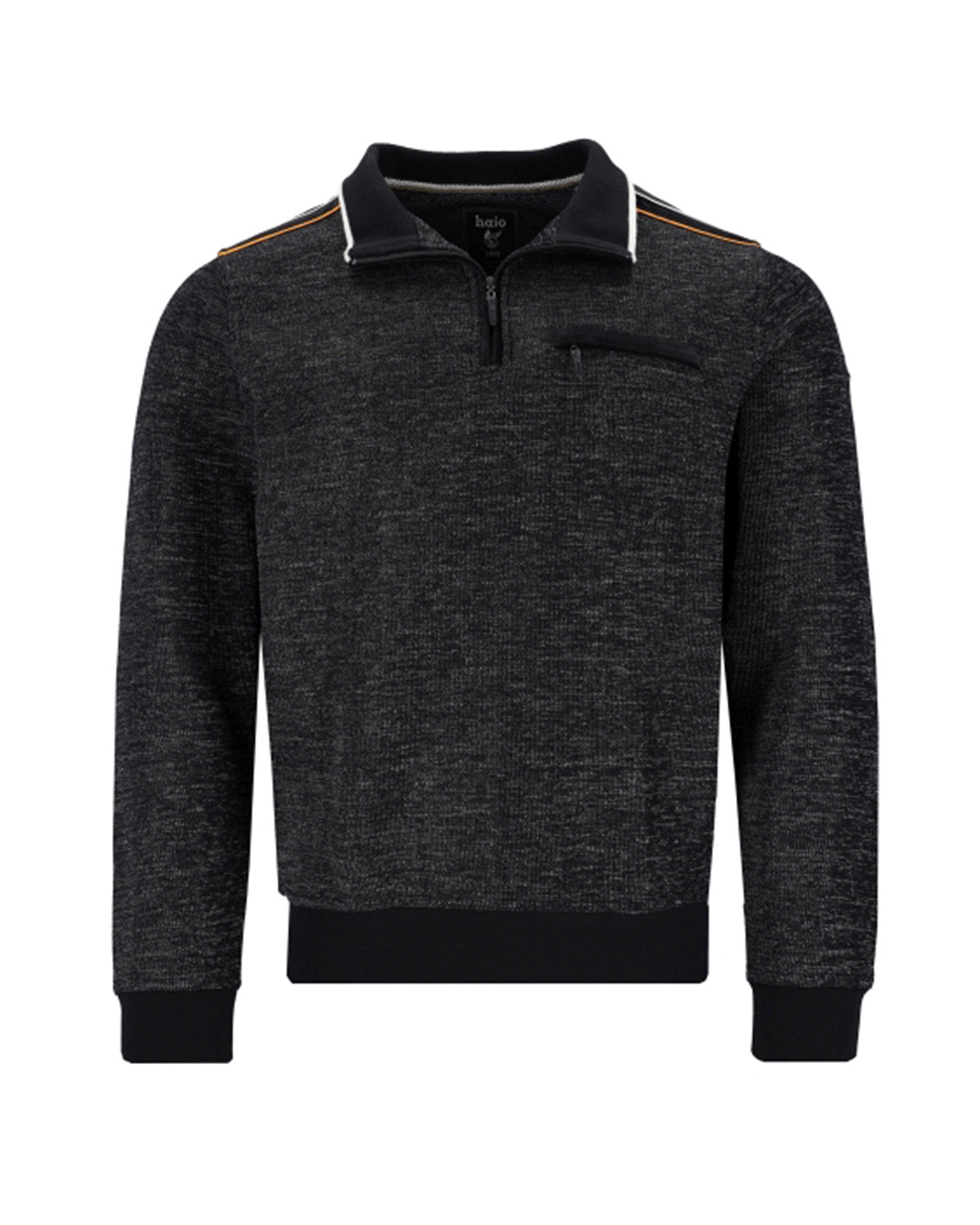 Sweatshirt in Effektgarn mit Stehkragen - 27659-100-48 - Hajo Mode