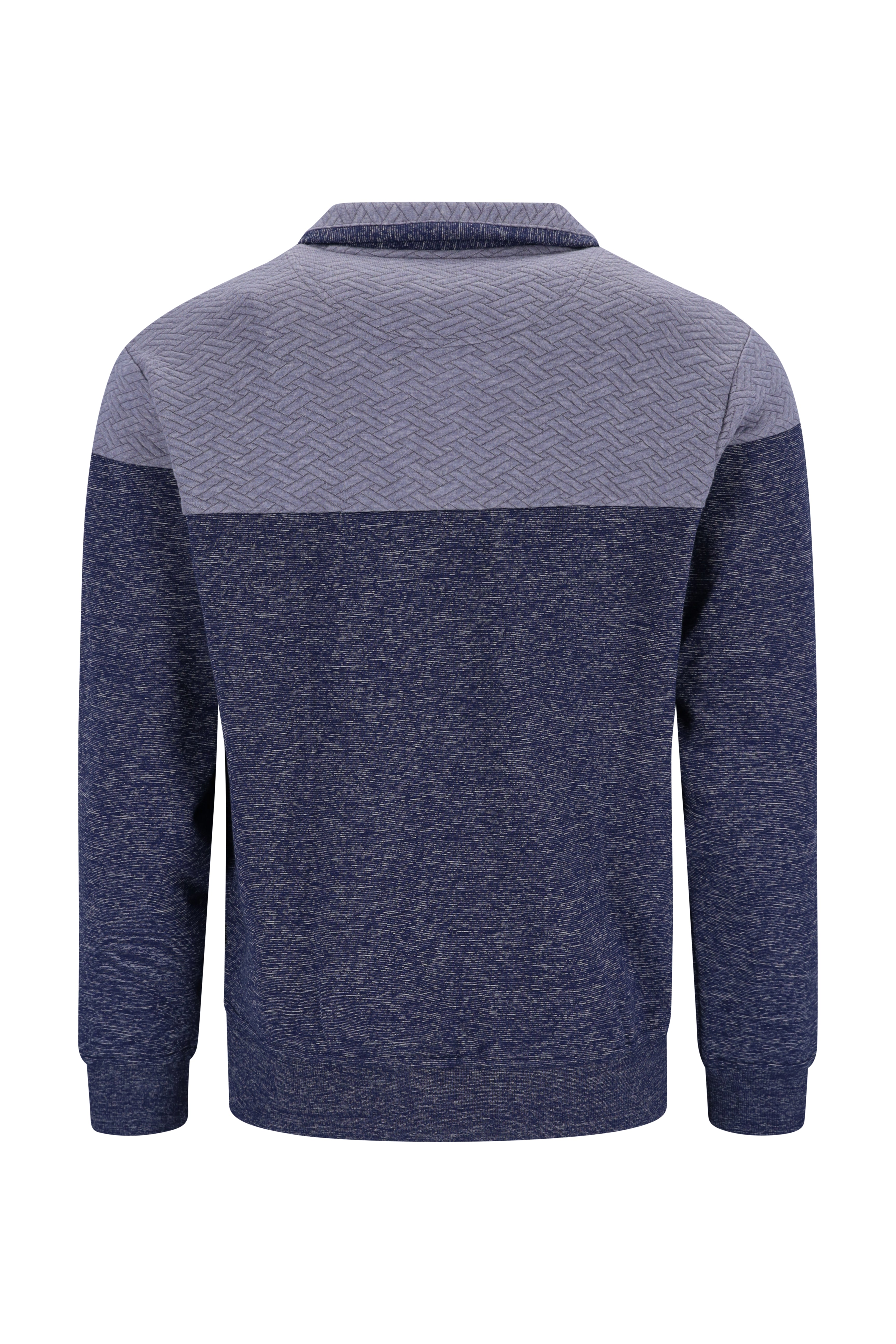 Flächenteiler-Sweatshirt in Materialmix - 27664-609-48 - Hajo Mode