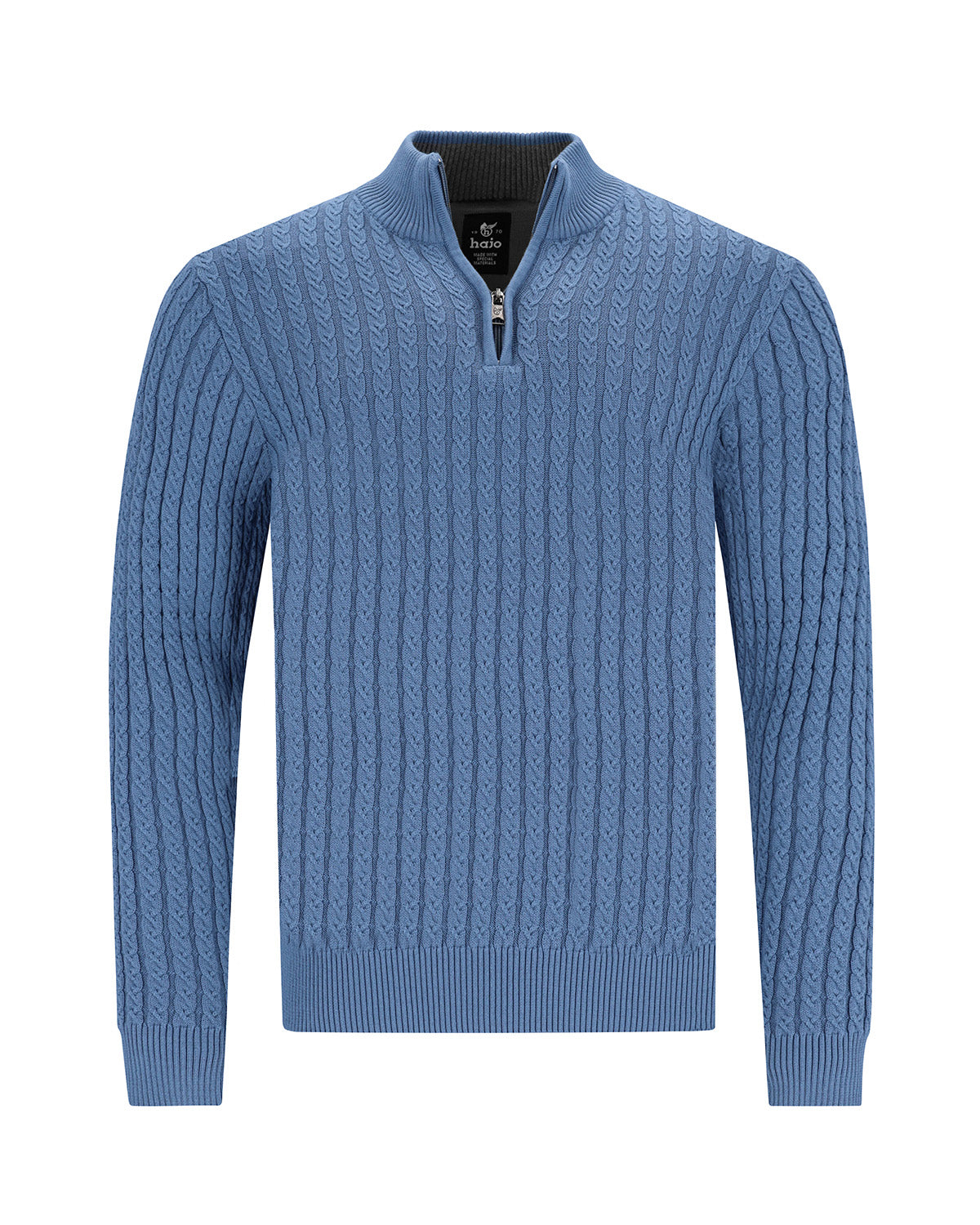 Troyerpullover mit Zopfstruktur - 27667-624-48 - Hajo Mode