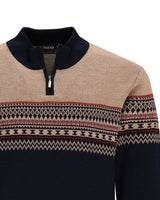 Stehkragen-Pullover im Fair Isle-Dessin - 27688-609-48 - Hajo Mode