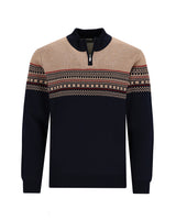 Stehkragen-Pullover im Fair Isle-Dessin - 27688-609-48 - Hajo Mode