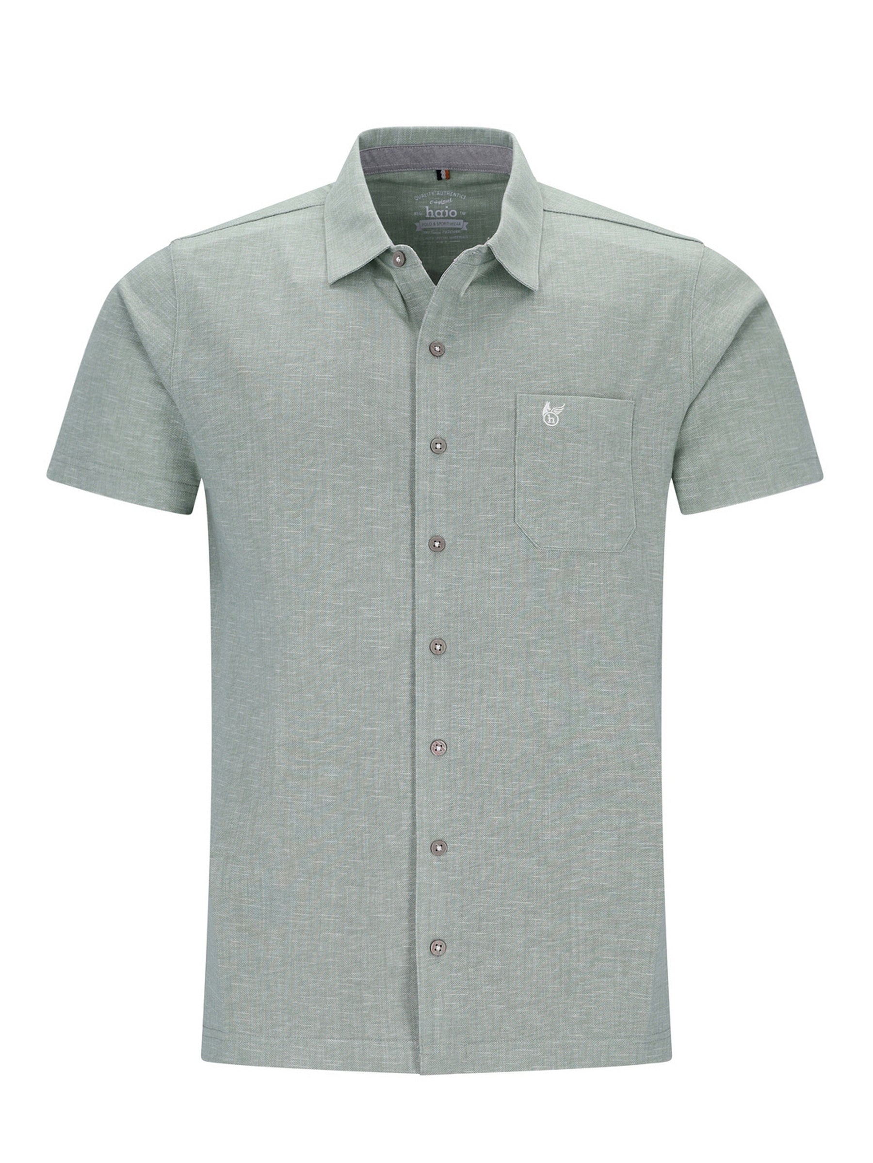 Polohemd durchgeknöpft mit Alloverdruck in stay fresh-Qualität