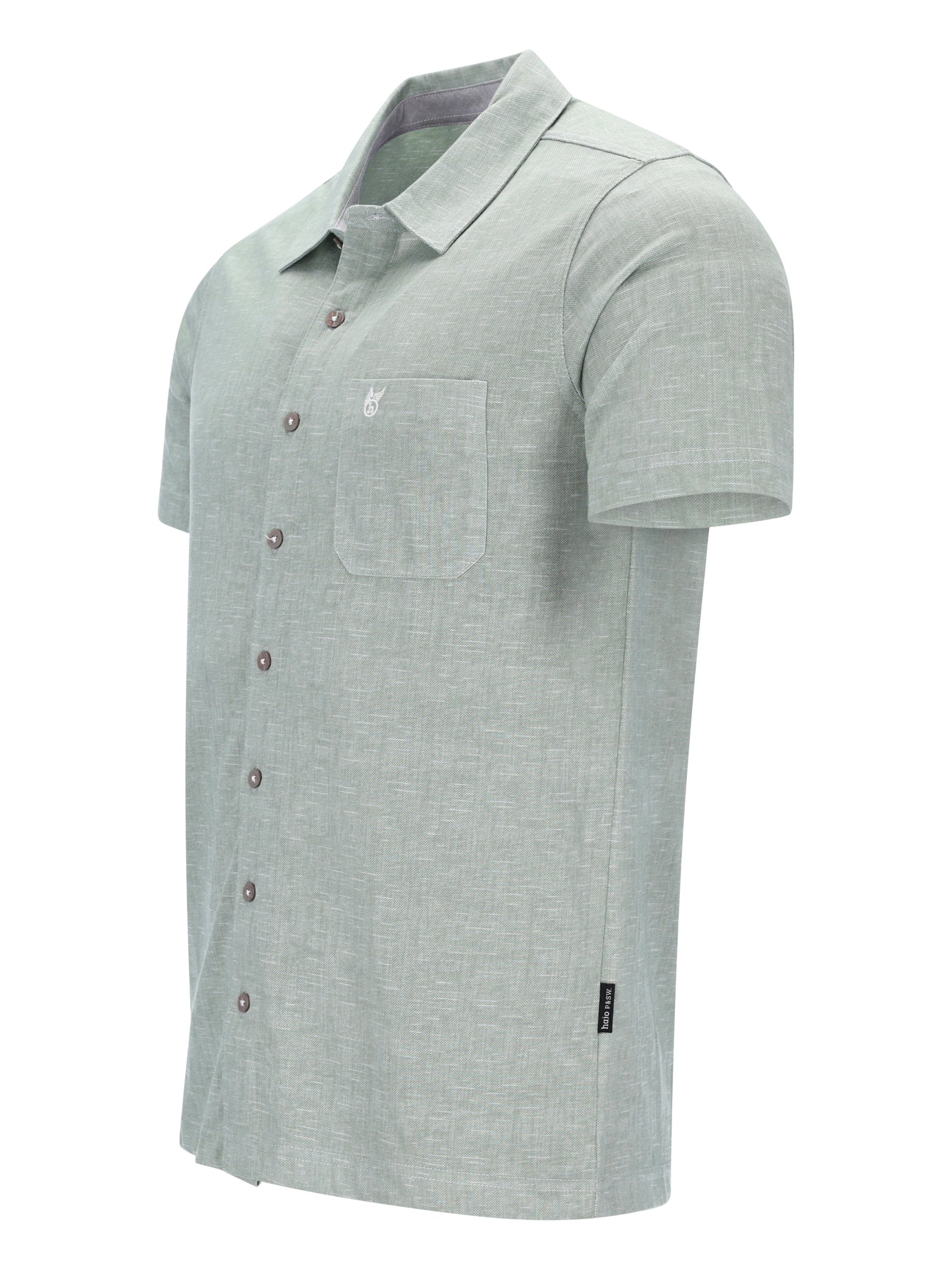 Polohemd durchgeknöpft mit Alloverdruck in stay fresh-Qualität