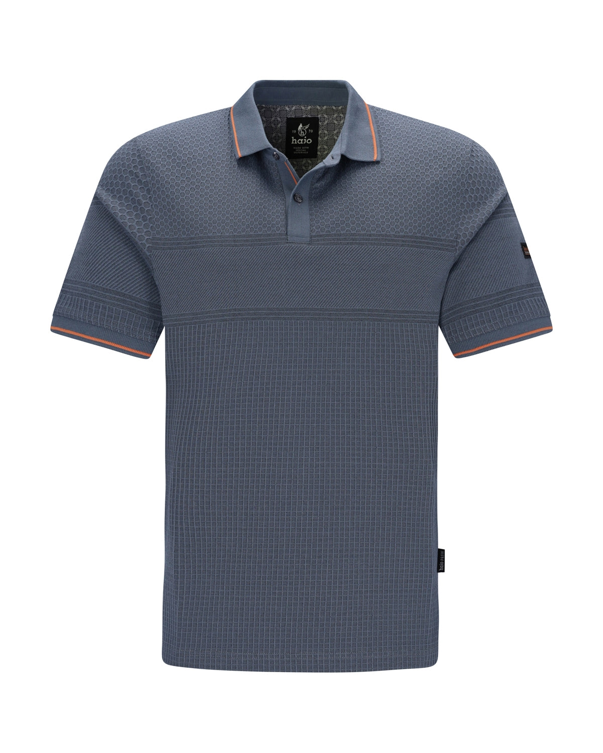 Poloshirt in Jacquardmix und stay fresh-Qualität