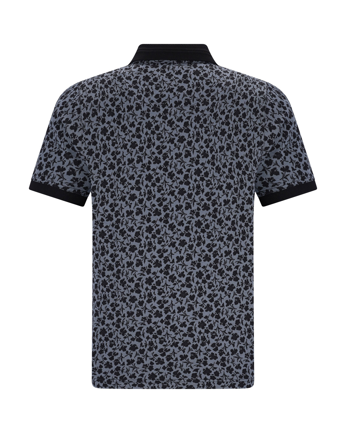 Poloshirt in floralem Alloverjacquard und stay fresh-Qualität