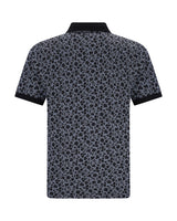 Poloshirt in floralem Alloverjacquard und stay fresh-Qualität