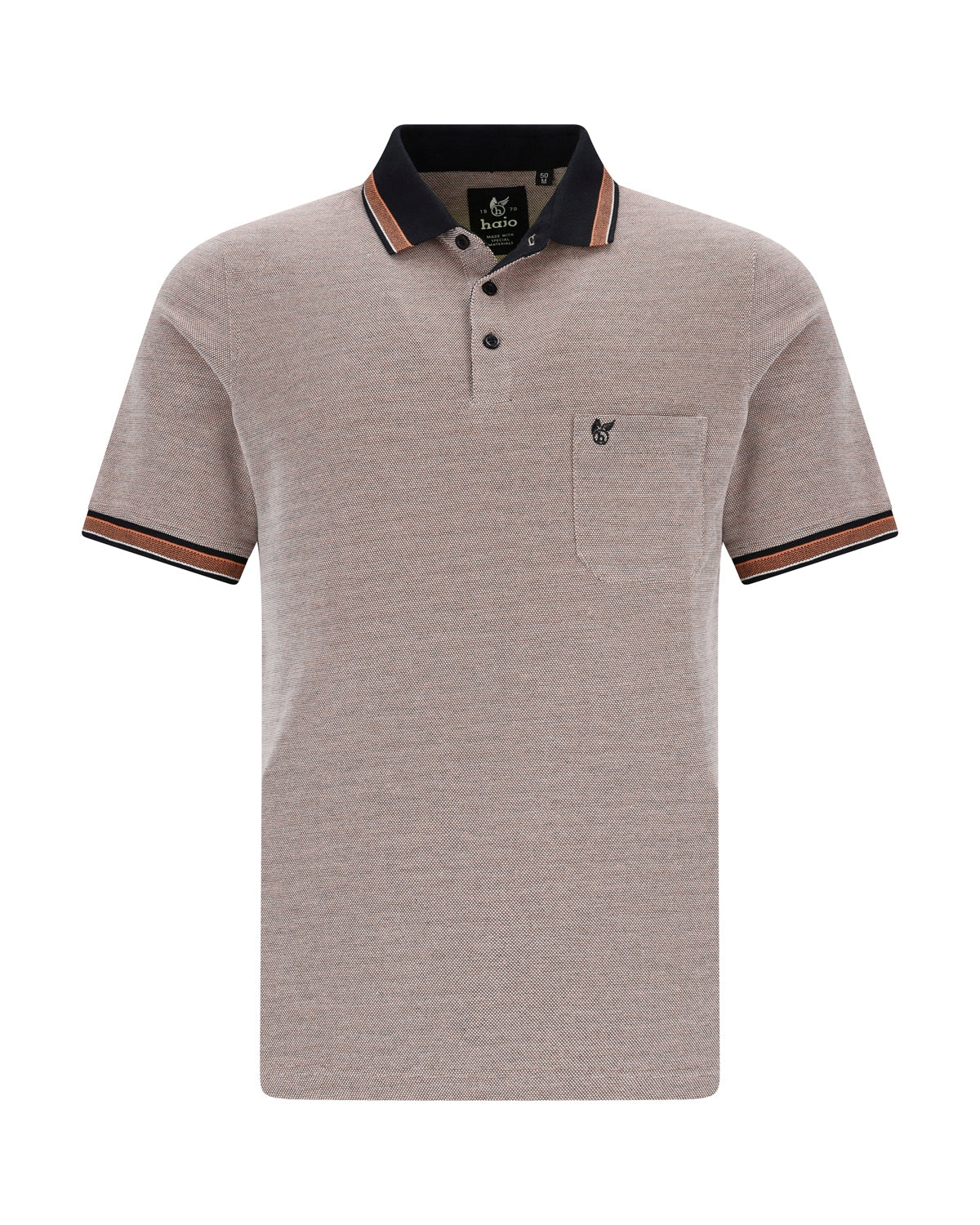 Poloshirt in Dreitonoptik und stay fresh-Qualität