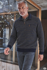 Stehkragen-Sweatshirt mit "Spots" allover - stay fresh-Qualität
