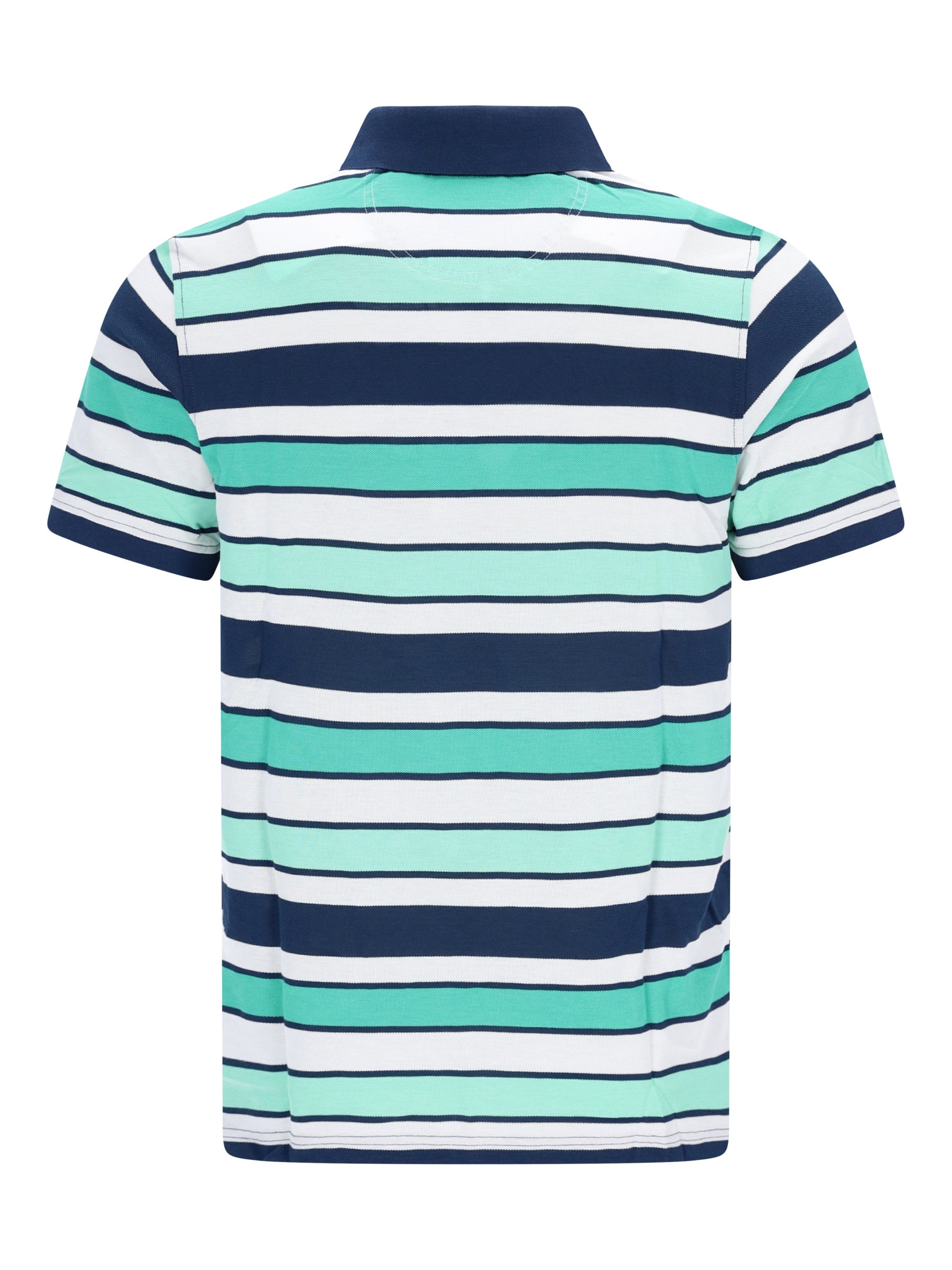 Kurzarm-Pikeepolo Pikeepolo in garngefärbtem Streifendessin allover