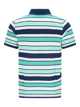 Kurzarm-Pikeepolo Pikeepolo in garngefärbtem Streifendessin allover