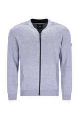 Strickjacke in Jaspé-Garn mit seitlichen Eingriffstaschen