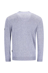 Strickjacke in Jaspé-Garn mit seitlichen Eingriffstaschen