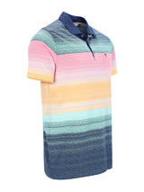 Poloshirt in multicolor Jacquardstreifen - stay fresh-Qualität