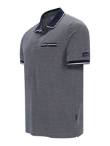 Poloshirt in diagonal Jacquarddessin - stay fresh-Qualität