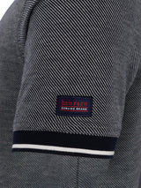 Poloshirt in diagonal Jacquarddessin - stay fresh-Qualität