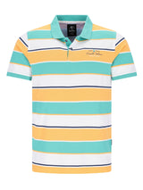 Pikee-Polo in garngefärbtem Blockringeldessin allover - stay fresh-Qualität